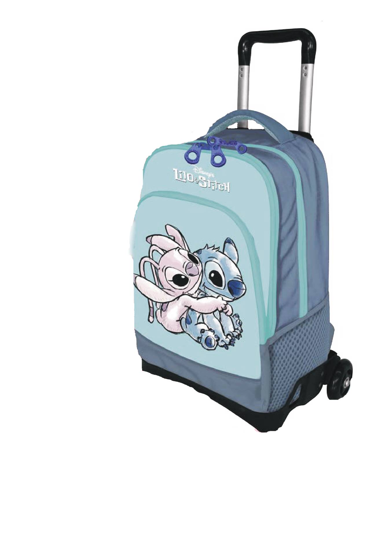 Stitch Trolley School Backpack with wheels 2023 2024 Disney