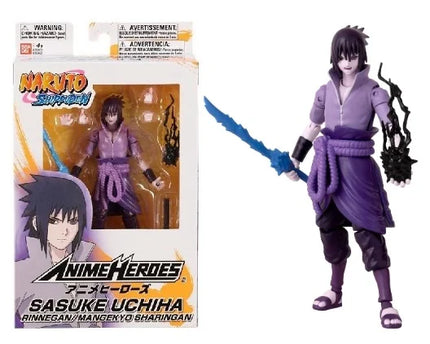 Uchiha Sasuke Rinnegan Naruto Shippuden Action Figure Anime Heroes 17 cm