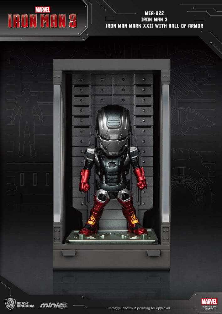 Iron Man 3 Mini Egg Attack Action Figure Hall of Armor Iron